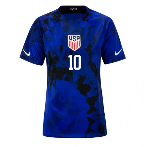 Maillot de foot États-Unis Christian Pulisic #10 Extérieur Femmes Monde 2022 Manches Courte